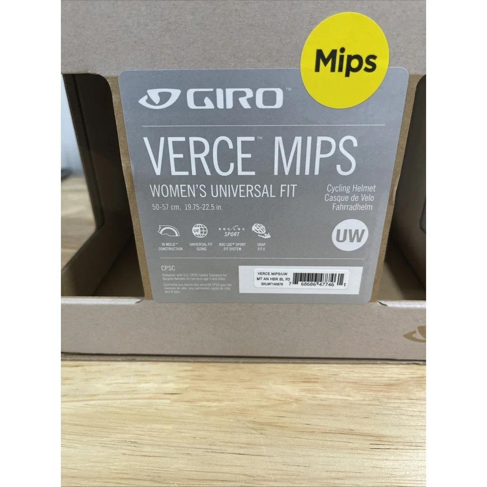 Giro Verce Mips Biking Helmet Womens Universal Blue - New With Box/Small Scratch